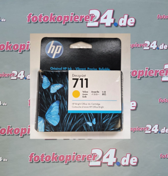 Original HP 711 Tintenpatrone  (CZ132A)  Yellow