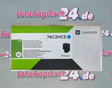 Lexmark Toner 74C2HCE -  cyan in OVP