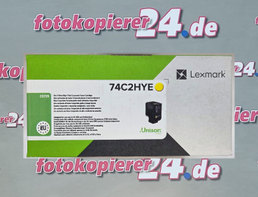 Lexmark Toner 74C2HYE -  Gelb in OVP