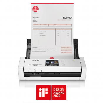 Brother ADS-1700W Kompakter Duplex-Dokumentenscanner mit WLAN und Touchscreen-Farbdisplay